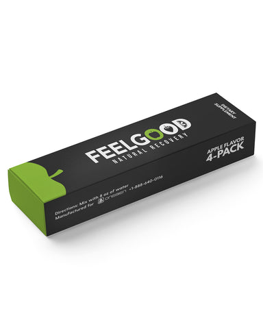 FEELGOOD Hangover Cure Apple Pack Dietary Supplement (4) Sticks