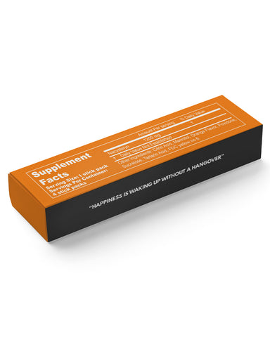 FEELGOOD Hangover Cure Orange Pack Dietary Supplement (4) Sticks